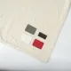 Шеврон Rectangle Latte Soft touch размер 50*70 мм, красный, со скругленными углами