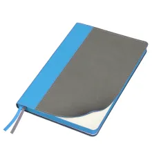 Ежедневник Flexy Viva Latte Sand Color A5, серый с голубым, недатированный, в гибкой обложке