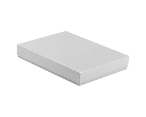 Коробка подарочная, размер 24*17,5*3 см, Solution Superior Linen, серебристая, бежевый ложемент под индивидуальную вырубку Коробка подарочная, размер 24*17,5*3 см, Solution Superior Linen, серебристая, бежевый ложемент под индивидуальную вырубку