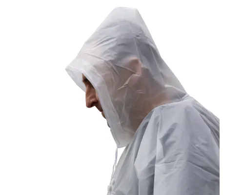 Дождевик пончо Budget туристический один размер, белый