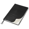 Ежедневник Flexy Buffalo А5, черный с серебристым срезом, недатированный, в гибкой обложке