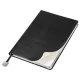 Ежедневник Flexy Buffalo А5, черный с серебристым срезом, недатированный, в гибкой обложке