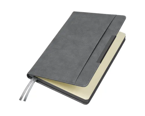 Ежедневник Smart Vegas Nottingham A5, темно-серый, недатированный, в твердой обложке с поролоном