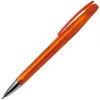 Ручка шариковая, пластиковая, фрост, оранжевая/серебристая, Z-PEN