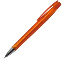 Ручка шариковая, пластиковая, фрост, оранжевая/серебристая, Z-PEN