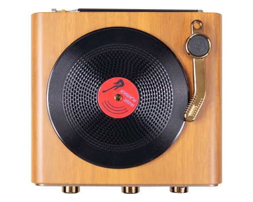 Ретро радио в стиле радиолы, Heritage Nostalgia, диапазон частот  AM FM SW, с USB порт,  Bluetooth, цвет светло-коричневый