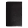 Обложка для паспорта Leather Sky Matt Trend из натуральной кожи, черная