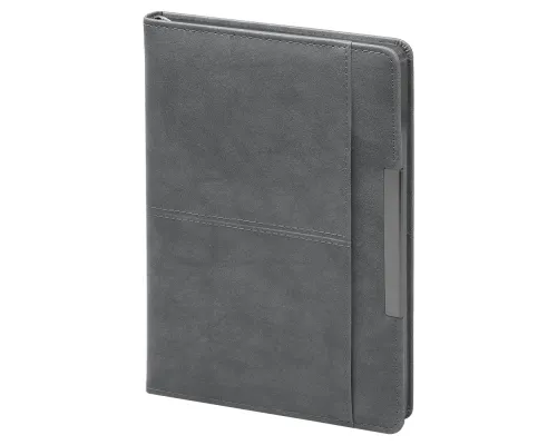 Ежедневник Smart Vegas Nottingham A5, темно-серый, недатированный, в твердой обложке с поролоном