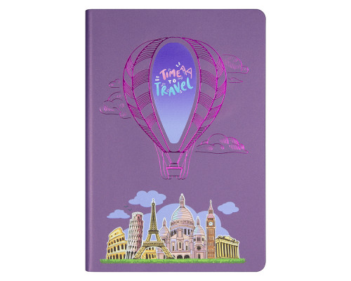 Ежедневник Flexy Milano Print Sample А5, фиолетовый, недатированный, в гибкой обложке Ежедневник Flexy Milano Print Sample А5, фиолетовый, недатированный, в гибкой обложке