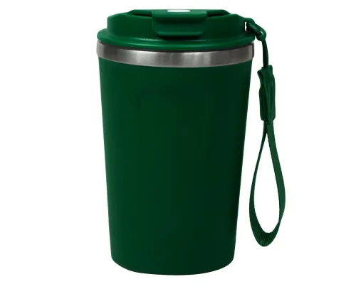 Термокружка Zencup вакуумная, стальная, 380 мл, зеленая