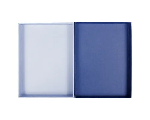 Коробка подарочная Solution, синяя, размер 11*10*2,4 см