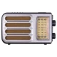 Ретро радио Heritage Melody,  Bluetooth, AM/FM/SW, LED-подсветкой, USB, TF и MP3-плеером, цвет серебристый