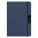 Блокнот А5 Hobard, в твердой тканевой обложке c резинкой в линейку, темно-синий