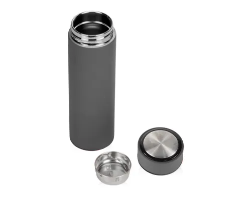 Термос Traveler вакуумный, стальной, 500 мл, матовый, темно-серый