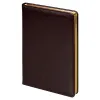 Ежедневник City Nebraska Tennessee A5, недатированный, коричневый с золотистым срезом