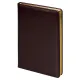 Ежедневник City Nebraska Tennessee A5, недатированный, коричневый с золотистым срезом