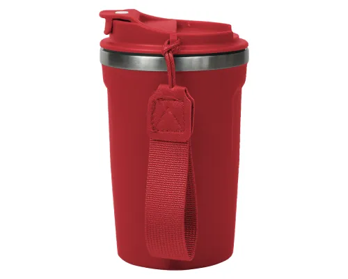 Термокружка Zencup вакуумная, стальная, 380 мл, красная