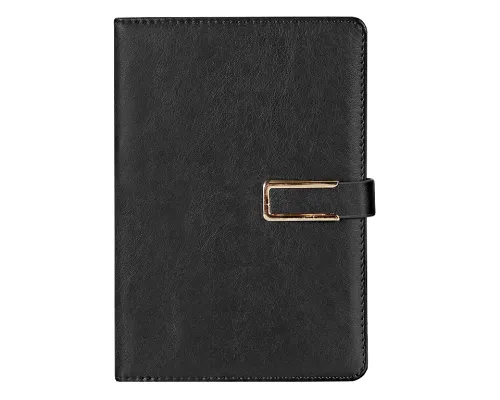 Ежедневник City Bary Mocco A5 в подарочной коробке, черный с золотистым, недатированный, в твердой обложке