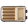 Ретро радио Heritage Melody,  Bluetooth, AM/FM/SW, LED-подсветкой, USB, TF и MP3-плеером, цвет светло-коричневый