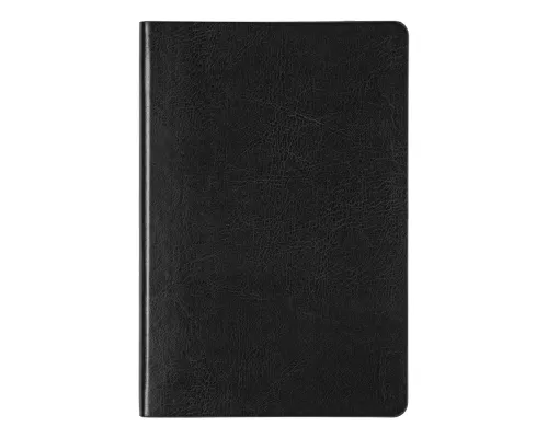Ежедневник Flexy Buffalo А5, черный с золотистым срезом , недатированный, в гибкой обложке