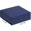 Подарочная коробка, размер 26,8*22,3*10,4 см, Solution Prestige Grande Fabrique  с магнитным клапаном, темно-синяя