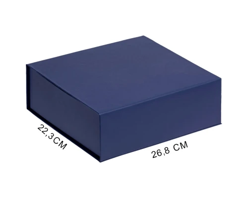 Подарочная коробка, размер 26,8*22,3*10,4 см, Solution Prestige Grande Fabrique  с магнитным клапаном, темно-синяя