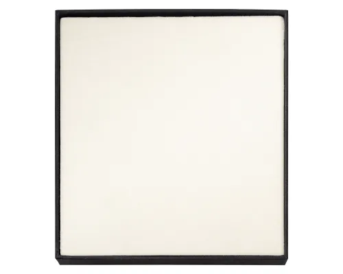 Коробка подарочная, размер 16*14*2 см, Solution Superior Linen, черная, бежевый ложемент под индивидуальную вырубку