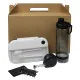 Набор подарочный Solution Everyday Kit Quattro (мультитул, рулетка, ланч бокс, бутылка для воды), черный