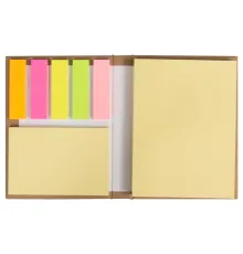 Набор цветных бумажных стикеров Stick and Smile  в твердом переплете, 100 листов в блоке,  размер 8*10,5*1,5 см, кравт