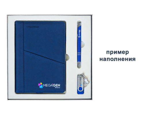 Коробка подарочная Solution Superior Linen под ежедневник, ручку и флешку, черная, 25,7x25,7 см, бежевый ложемент Коробка подарочная Solution Superior Linen под ежедневник, ручку и флешку, черная, 25,7x25,7 см, бежевый ложемент
