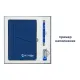 Коробка подарочная Solution Superior Linen под ежедневник, ручку и флешку, серебро, 25,7x25,7 см, бежевый ложемент
