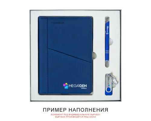 Коробка подарочная Solution Superior Alfa Linen, серебро, 25,7x25,7x2,8 мм см, бежевый ложемент под индивидуальную вырубку