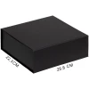Подарочная коробка, размер 26,8*22,3*10,4 см, Solution Prestige Grande Fabrique  с магнитным клапаном, черная