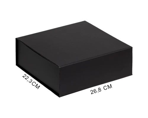 Подарочная коробка, размер 26,8*22,3*10,4 см, Solution Prestige Grande Fabrique  с магнитным клапаном, черная