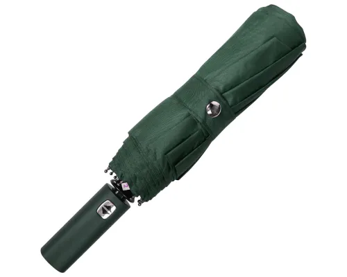 Зонт складной автоматический, Forest Lotus, диаметр 100 см, радиус 23 дюйма, 9 панелей, в подарочной коробке, зеленый