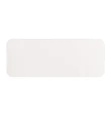 Шеврон Rectangle Milano размер 75*29 мм, молочный, со скругленными углами