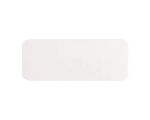 Шеврон Rectangle Milano размер 75*29 мм, молочный, со скругленными углами