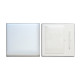 Коробка подарочная Solution Superior Alfa Linen под ежедневник и ручку, серебро, 25,7x25,7x2,8 см, бежевый ложемент