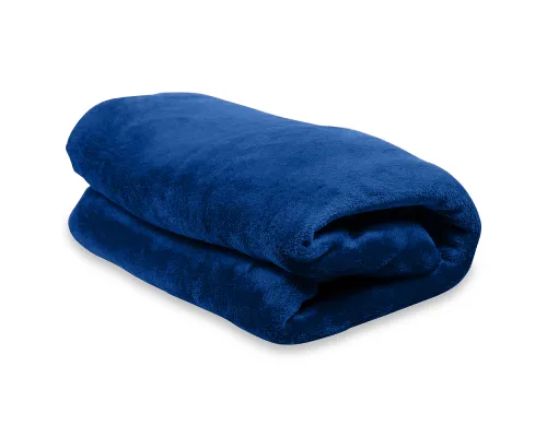 Плед мягкий флисовый Super Soft  Comfort Travel, 125*170 см, синий 654С