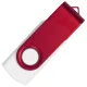 Флеш накопитель Twister Сolor Mix 64GB, пластик Софт Тач/металл, белый/красный