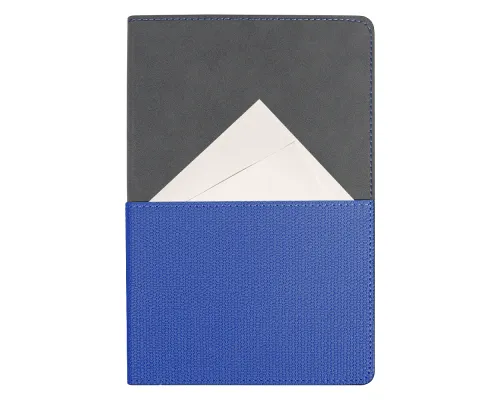 Ежедневник Flexy Smart Harbor Nuba Billy А5, темно-серый/синий, недатированный, в гибкой обложке