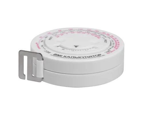 Рулетка Tools Healthy Lifestyle, 1,5 метра, белая, пластиковая, с мягкой лентой