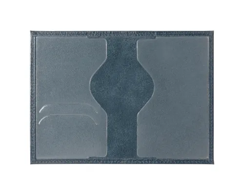 Обложка для автодокументов Leather Sky Flotter Sun из натуральной кожи, темно-синяя