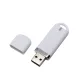Флеш накопитель USB 2.0 Memo 16GB, пластик Софт Тач, белый/белый