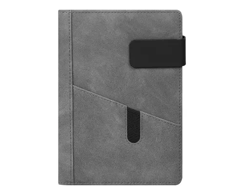 Ежедневник Smart New York Suede А5, серый, недатированный, в твердой обложке с поролоном, в подарочной коробке Ежедневник Smart New York Suede А5, серый, недатированный, в твердой обложке с поролоном, в подарочной коробке