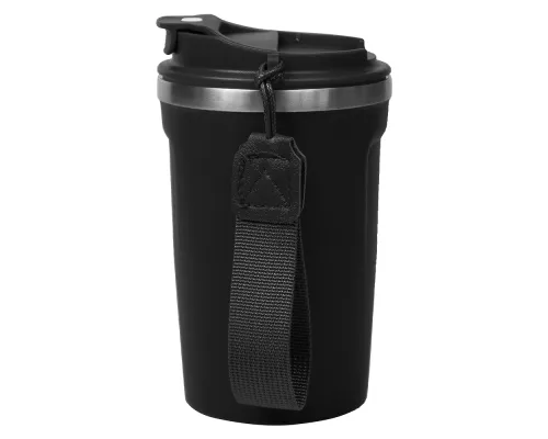 Термокружка Zencup вакуумная, стальная, 380 мл, черная