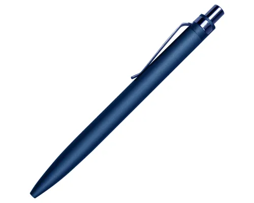 Ручка шариковая Shine Ray Soft touch алюминиевая, темно-синяя
