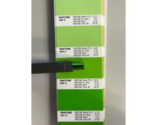 Ручка шариковая Snap Mirror матовая, металл, серый с салатовым