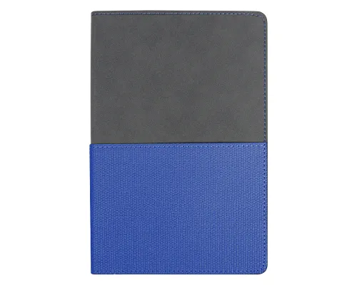 Ежедневник Flexy Smart Harbor Nuba Billy А5, темно-серый/синий, недатированный, в гибкой обложке