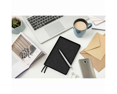 Ежедневник Flexy Ausone A5, черный, недатированный, в гибкой обложке